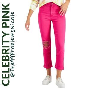 Celebrity Pink Distressed Slim Fit Jeans